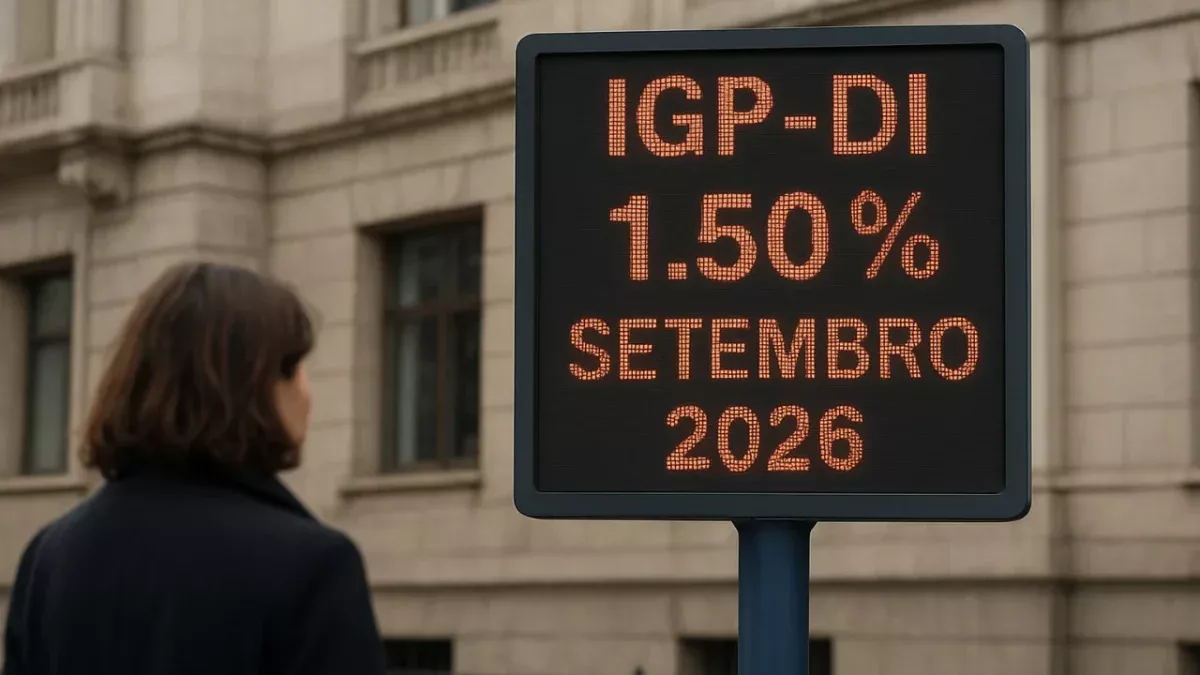 IGP-DI sobe 1,50% em setembro de 2026 impulsionado por commodities e energia